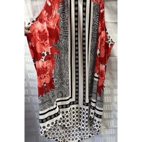 INC WOMEN TOP Size L Multi Color Sleeveless - Picture 11 of 13